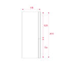 FRICOM. TEKA NFL430SWH BLANCO 201x60 NF DSP