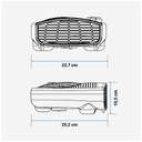 CALEFACT. U.BLUE COPACABANA 4020B 2000W HORIZ.NEGR