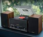 GIRADISCOS ESTEREO MUSE MT-120MB MADERA/NEGRO