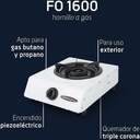 HORNILLO ORBEGOZO FO1600 1GAS ENCENDIDO PZO.ELECTR