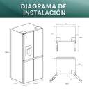 FRI. HISENSE RQ5P470SYID 179x80x70 4P NF INOX DISP