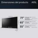 TV SONY 65%%%quot; XR65A95L UHD QD-OLED 100HZ GOOGLE TV
