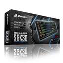 TECLADO SHARKOON SGK30 BLUE MECANICO RGB GAMING