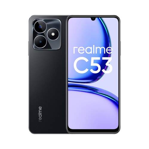 Realme C53 6/128GB Negro - 6.74 FHD+ 90Hz, 4G, Unisoc T612, 50+8Mpx, 5.000  33W