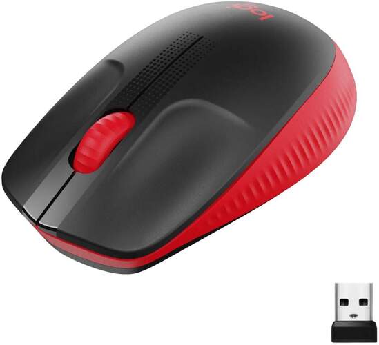 Rat&oacute;n Inal&aacute;mbrico Logitech M190 Rojo