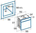 HORNO CATA ME7207WH 3405 MF GT A 60CM CRIST BLANCO