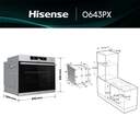 HORNO HISENSE O643PX 77L GT PIRO SONDA TERMIC INOX