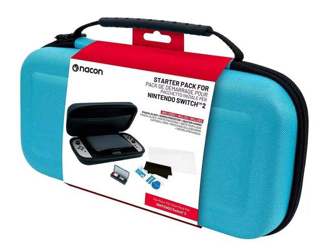 Funda de transporte rígida Nacon para Nintendo Switch 2 + Protector de pantalla