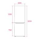 FRICOM. TEKA RBF3450SS 185x60x69 NF INOX DSP