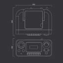 RADIO CASSETTE CD MUSE M-182 RDC NEGRO