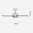 VENTILADOR TECHO U.BLUE BORA 3048 118CM LED 70W