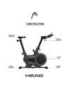 BICICLETA ESTATICA HEAD H9301P SMART CON APP NEGRA