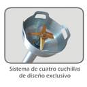 BATID. MXONDA BB2500 1200W S/A PIE INOX INOX