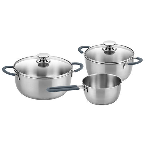 Bater&iacute;a de cocina Monix Grey 3 Piezas