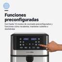 FREIDORA AIRE U.BLUE 6008B NEG/INOX DIGITAL 8L