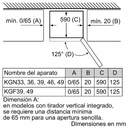 FRICOM. BOSCH KGN39AWEP 203x60  NF BLANCO