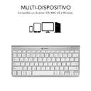 TECLADO SUBBLIM PURE COMPACT SILVER BT