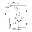 GRIFO TEKA IN 914 CROMO 53914C6