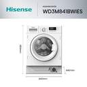 LVD.SEC. HISENSE WD3M841BWIES 8/6K INTEGRABLE