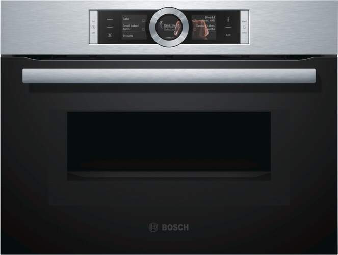 Horno Pirolítico Bosch CMG676BS1 + Microondas