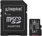 TARJ. MEM. KINGSTON CANVAS 128 GB   ADAPTADOR