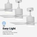 VENTILADOR TECHO U.BLUE MIDI 4052W 132 LED 55W DC