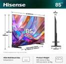 TV HISENSE 85%%%quot; 85E7S UHD QLED SMART TV HDR10 