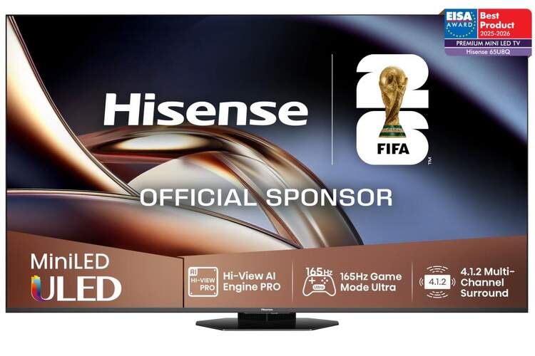 TV Hisense 65" MiniLED 65U8Q