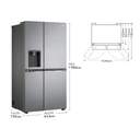 FRI. LG GSLV71PZTD 179x91 635L INOX DISP S/TOMA