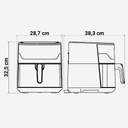 FREIDORA AIRE U.BLUE 6006 NEG/INOX DIGITAL 6L