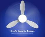 VENTILADOR TECHO ARTICA AVTECH36B BCO 36W 119 CM