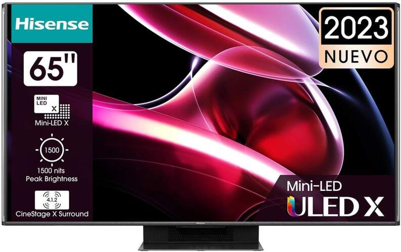 TV 65 MiniLED Hisense 65UXKQ - 4K 120Hz, Smart TV, HDR10+, Dolby  Vision/Atmos 4.1.2ch 82W, HDMI 2.1