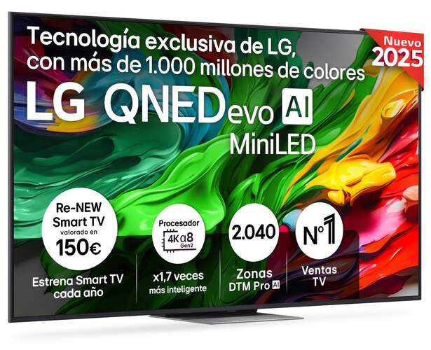 TV LG 75" QNED MiniLED 75QNED87A6B