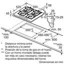 ENCIM. BALAY 3ETG664HB 4F GAS CRISTAL NEGRO