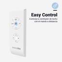 VENTILADOR TECHO U.BLUE MISTRAL 3042 106CM LUZ