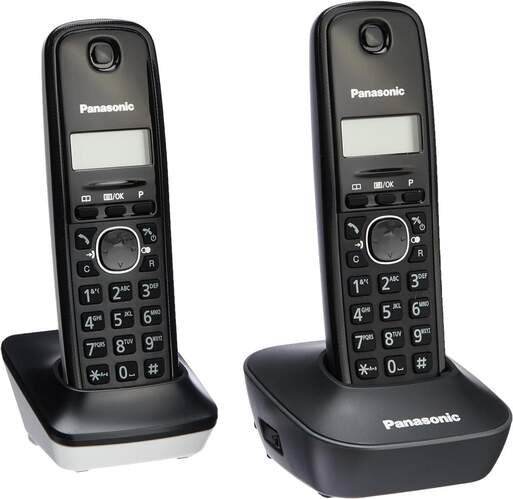 Teléfono Inalámbrico Panasonic KXTG1612SP1 - Negro