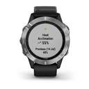 SMARTWATCH GARMIN FENIX 6 SILVER W/BK 010-02158-00