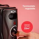 RADIADOR ACEITE SOLAC RA810 2300W 11E NEGRO