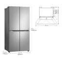 FRI. LG GMB860PYDE 179x83 530L 4P INOX