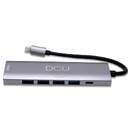HUB DCU USB C a HDMI   4 USB   USB C CARGA 100W