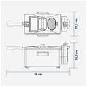 FREIDORA U.BLUE CRISPY 4030X 3L 2000W
