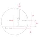 FRICOM. TEKA RBF73380FI 177x54x55 NF BCO DSP INT