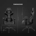 SILLA GAMING DRIFT DR90 XXL GRIS NEGRO