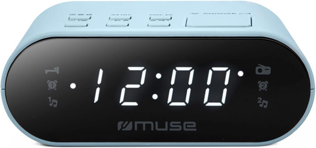 Radio reloj Muse M-10 LA Azul claro