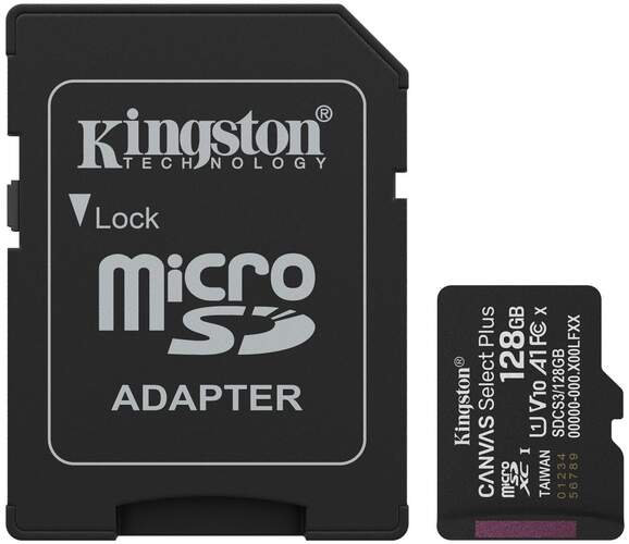 Tarjeta Micro SD Kingston Canvas 128 GB