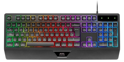 Teclado mec&aacute;nico Mars Gaming MK124ES Negro