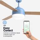 VENTILADOR TECHO U.BLUE VENTO6048BL DC 122CM WIFI