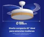 VENTILADOR TECHO RET ARTICA AVTECHR72BM BCO MD 72W