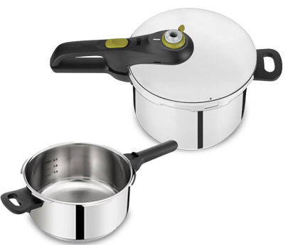Set de ollas a presión rápida Tefal P2544337 de 6 y 4 l