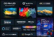 TV TCL 75%%%quot; 75C855 UHD MINILED QLED GOOGLETV 144HZ